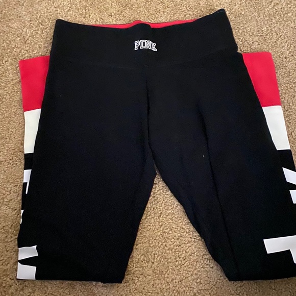 PINK Victoria's Secret Pants - Pink leggings designed on side